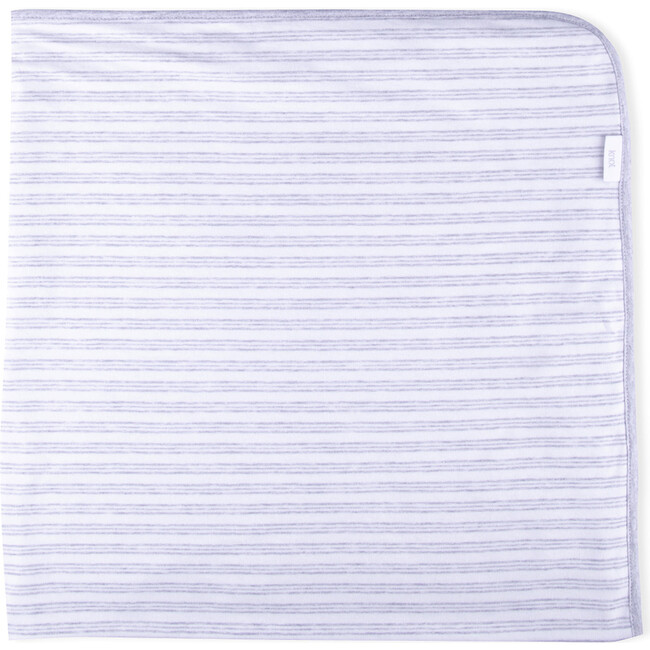 Lacy Organic Cotton Blanket, Light Grey