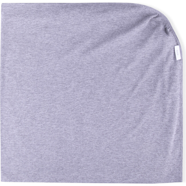 Lora Organic Cotton Blanket, Dark Grey