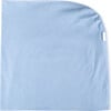 Lora Organic Cotton Blanket, Blue - Blankets - 1 - thumbnail