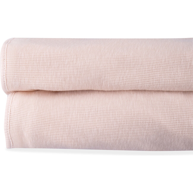 Lora Organic Cotton Blanket, Blush - Blankets - 2