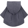 Niyuki Knitted Cape, Pewter Grey Melange - Jackets - 4