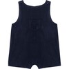 Chris Baby Romper, Dark Slate Blue - Rompers - 1 - thumbnail