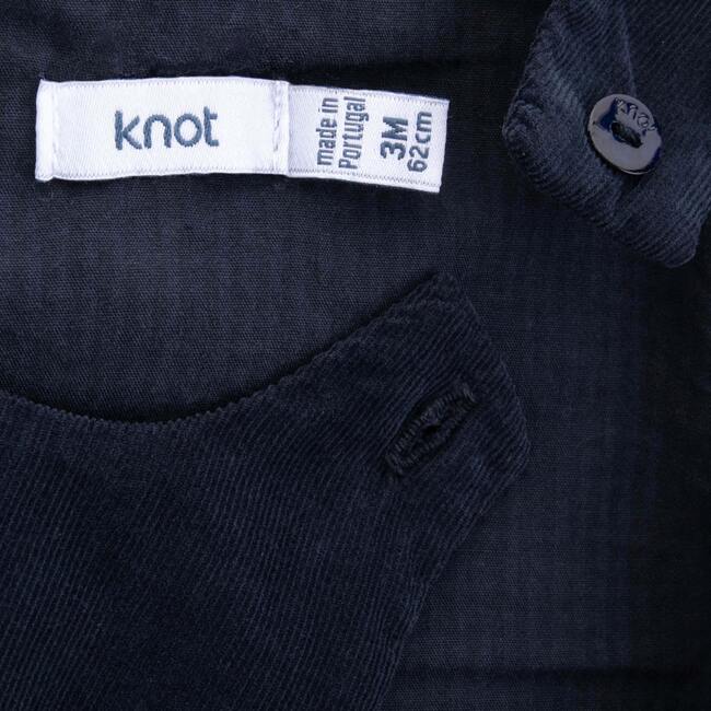 Chris Baby Romper, Dark Slate Blue - Rompers - 3