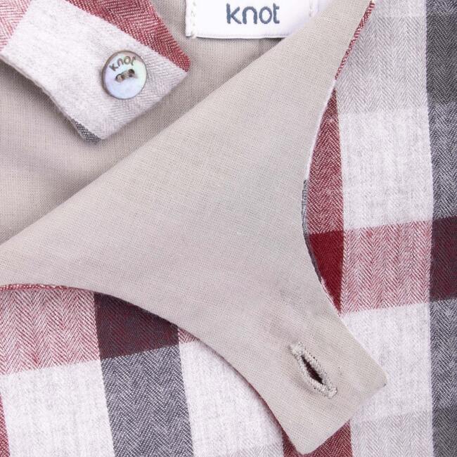 Truett Baby Romper, Plaid - Rompers - 3