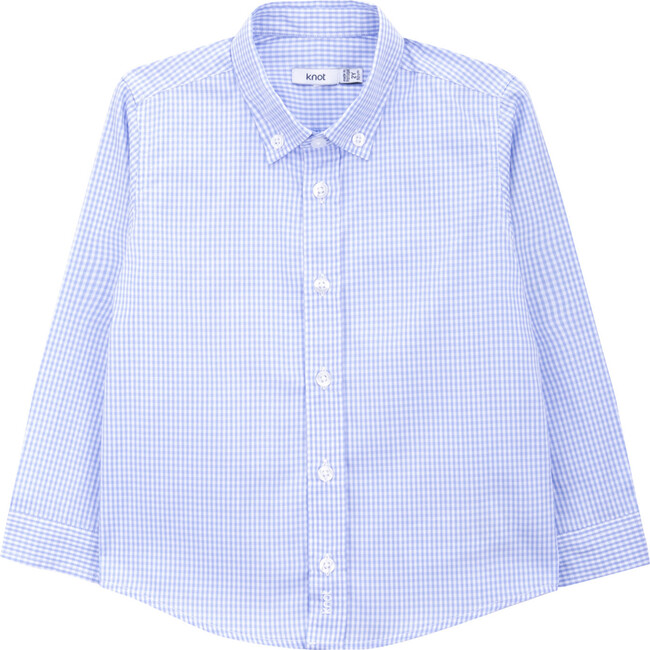 Vichy Shirt, Blue - Shirts - 1