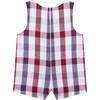 Truett Baby Romper, Plaid - Rompers - 4