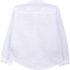 Linen Tunic, White - Shirts - 3