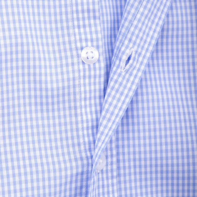 Vichy Shirt, Blue - Shirts - 2