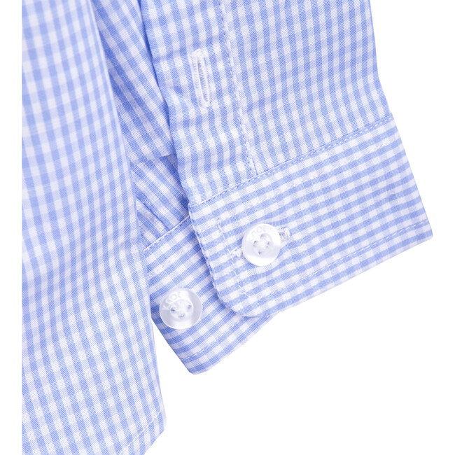Vichy Shirt, Blue - Shirts - 5