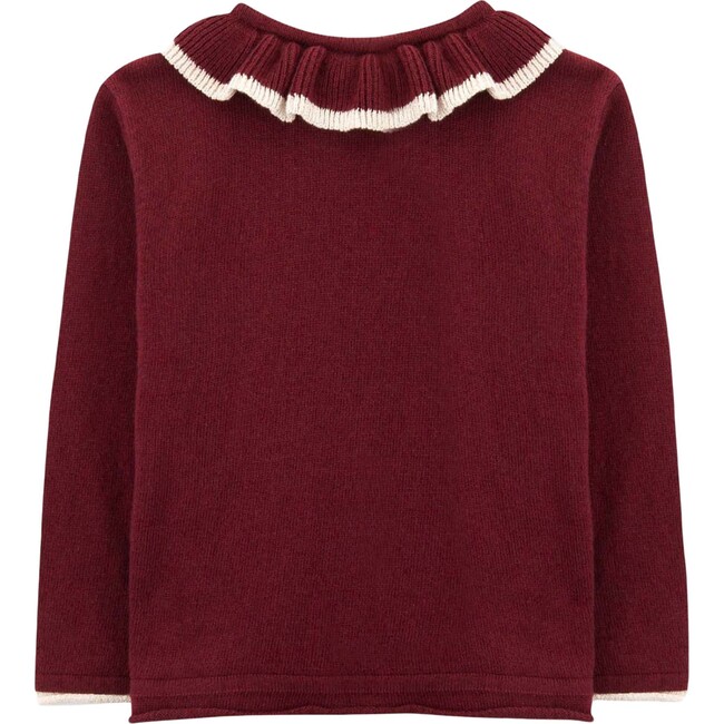Bridget Knitted Sweater, Tawny Port Bordeaux - Sweaters - 1