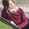 Bridget Knitted Sweater, Tawny Port Bordeaux - Sweaters - 2