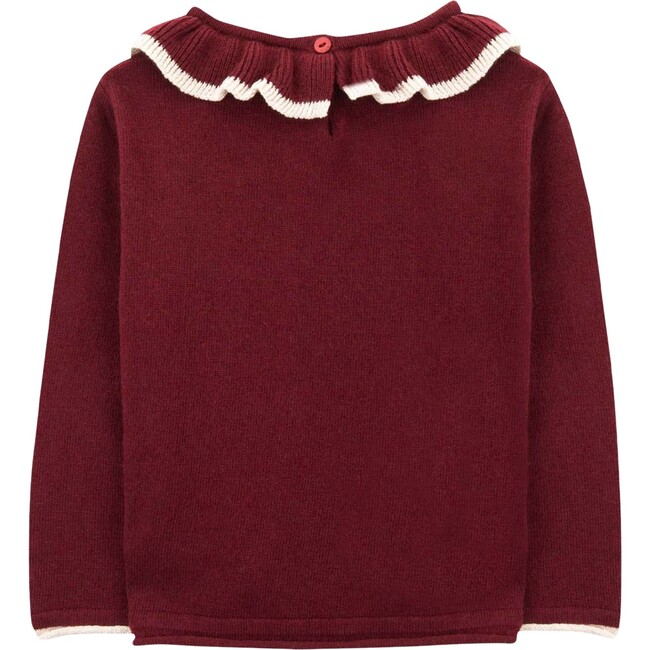 Bridget Knitted Sweater, Tawny Port Bordeaux - Sweaters - 5