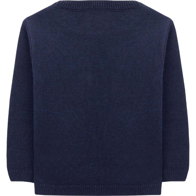 Freezing Carol Knitted Sweater, Dark Slate Blue - Sweaters - 4