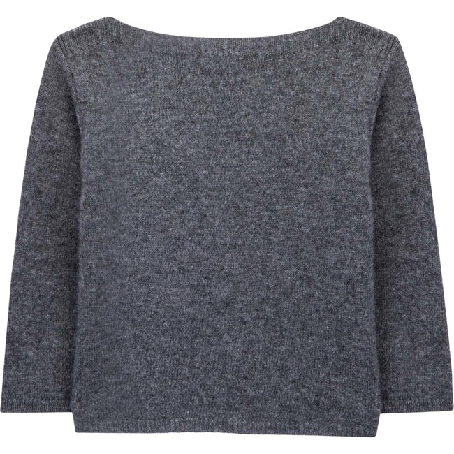 Meet Kevin Baby Knitted Sweater, Cloudburst Grey - Sweaters - 5