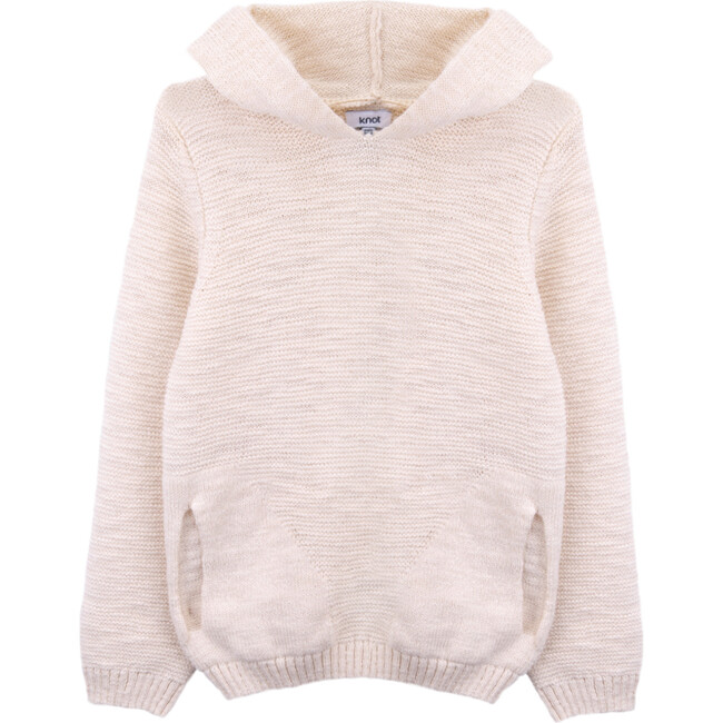Handmade Knitted Sweater, Angora White - Sweaters - 1