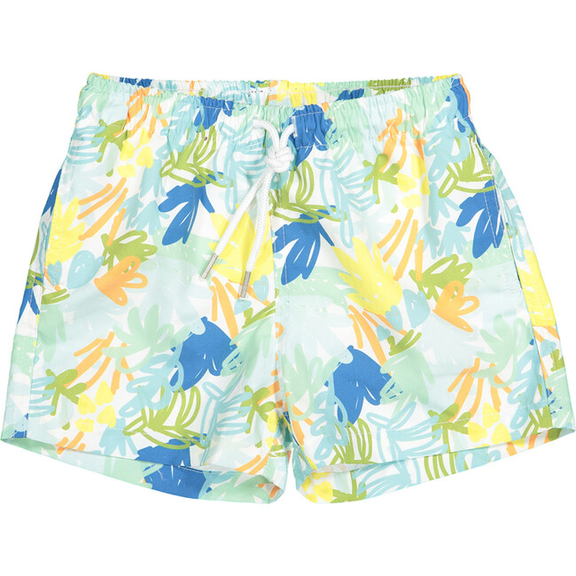 Swim Shorts, Jungle Blue - Shorts - 1