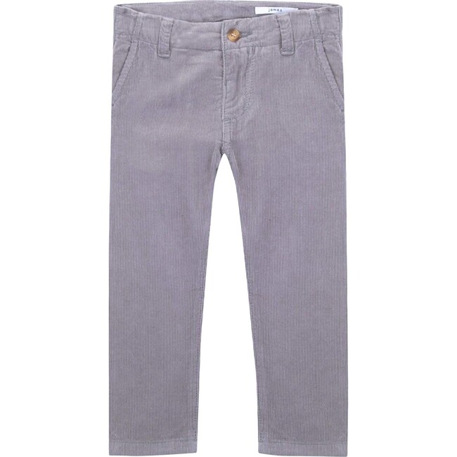 James Chino Trousers, Cloudburst Grey - Pants - 1