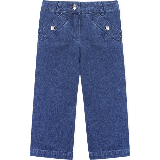 Nuriki Trousers, Medium Denim - Pants - 1