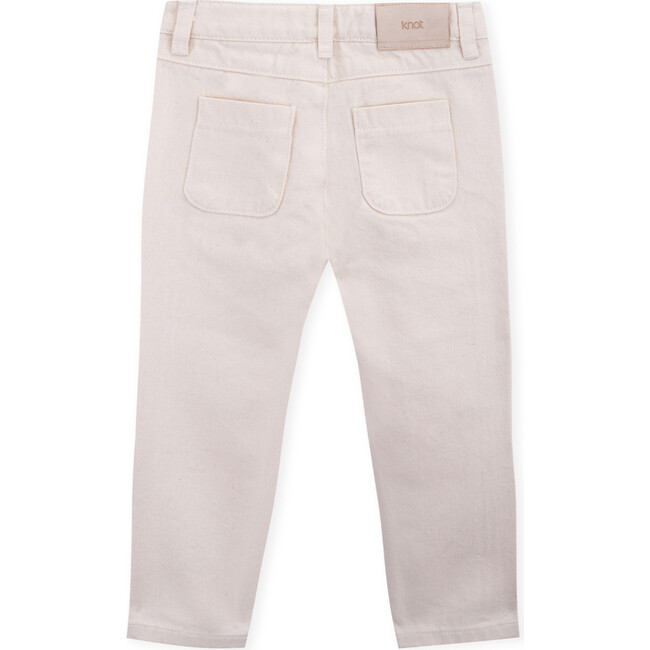 Monique Twill Trousers, Beige - Pants - 4