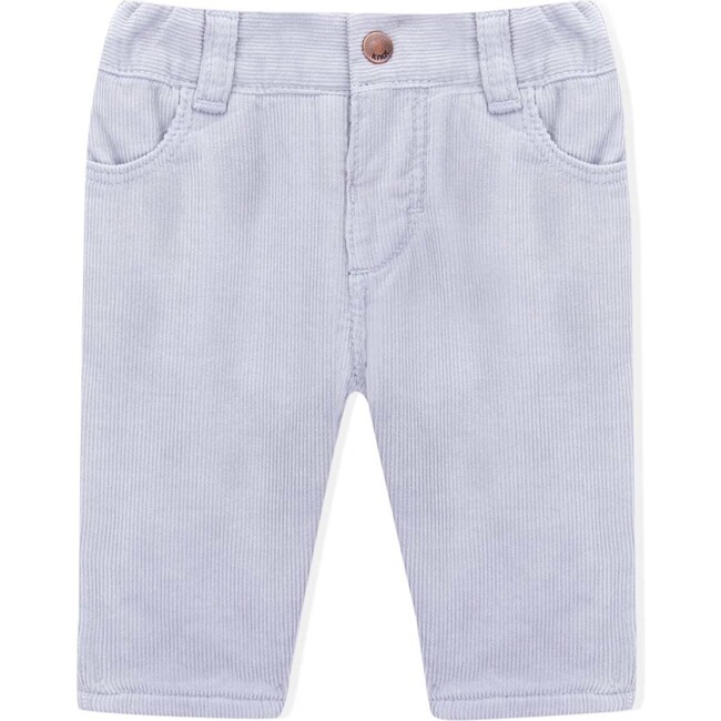 Jeremy Corduroy Trousers, High Rise Grey - Pants - 1