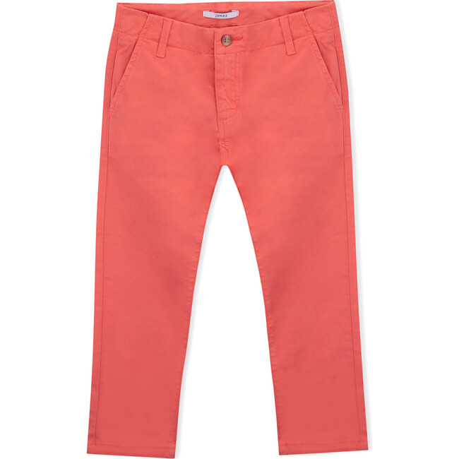 James Twill Trousers, Coral
