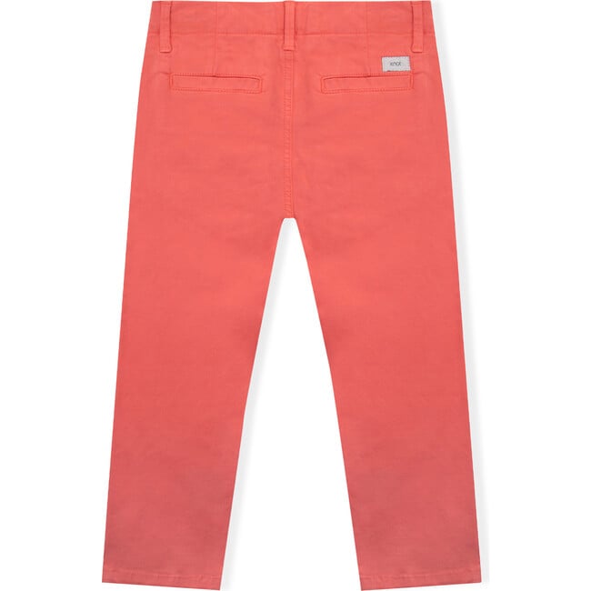 James Twill Trousers, Coral - Pants - 3