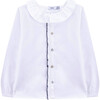 Kiki Cotton Blouse, White - Blouses - 1 - thumbnail