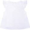Tropical Flowers Blouse, White - Shirts - 3