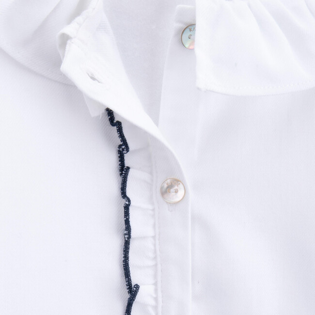 Kiki Cotton Blouse, White - Blouses - 2