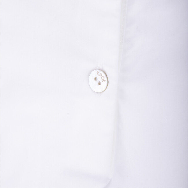 Tropical Flowers Blouse, White - Shirts - 4
