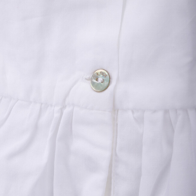 Little Knots Blouse, White - Shirts - 4