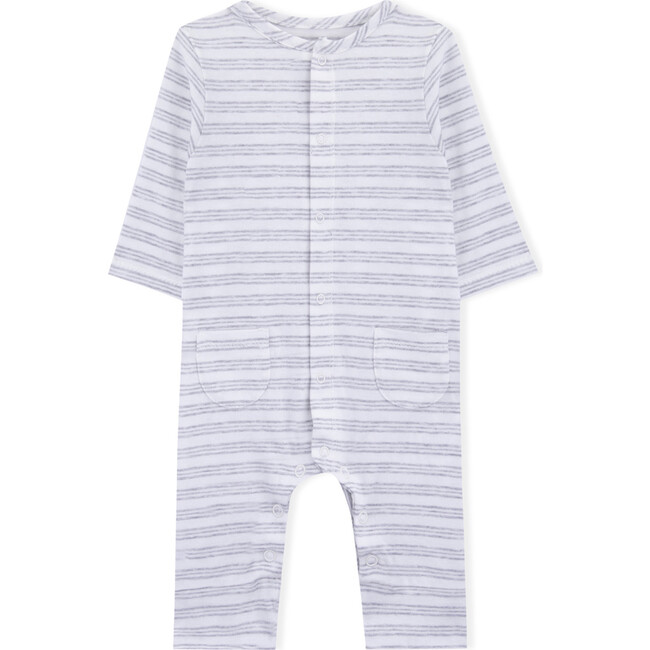 Remy Babygrow, Grey Stripes - Onesies - 1