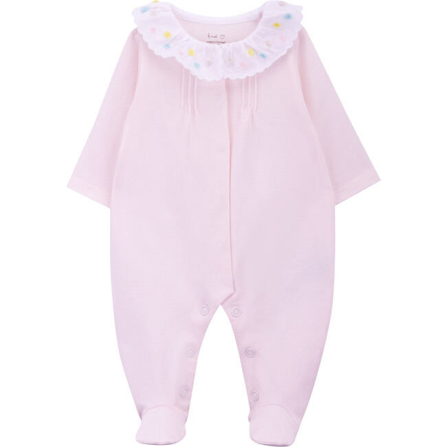 Spiky Flowers Babygrow, Pink - Onesies - 1