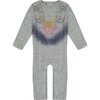 Baby Ruffle Tie Dye Romper, Grey - Rompers - 1 - thumbnail