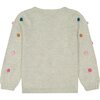 Pom Pom Sweater, Beige - Sweaters - 3