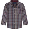 Button Down Shirt, Multi Plaid - Shirts - 1 - thumbnail