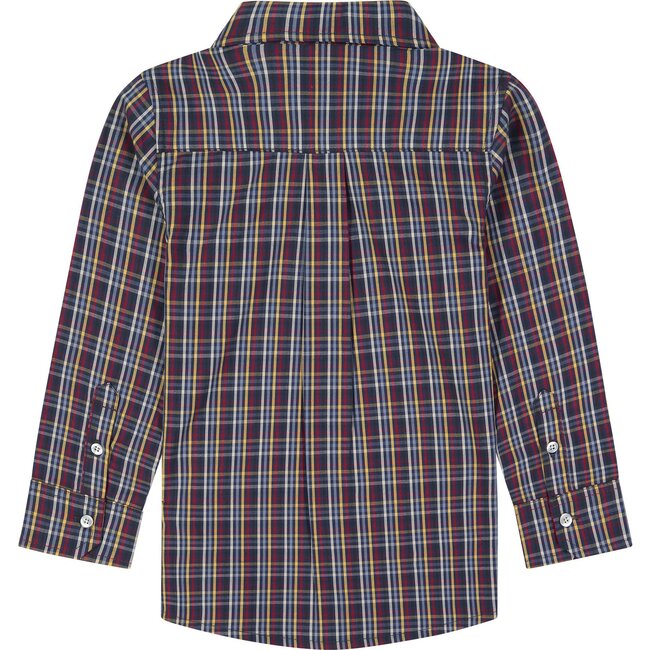 Button Down Shirt, Multi Plaid - Shirts - 2