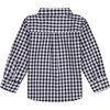 Gingham Button Down, Blue - Shirts - 3