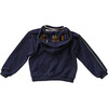 Mock-Neck Pocket Hoodie, Dark Blue - Sweatshirts - 2