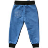 Cotton and Denim Sweatpants, Black - Sweatpants - 2
