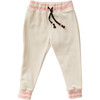 Paperclip Embroidered Bottoms, Ivory - Sweatpants - 1 - thumbnail