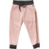 Two-Tone Sweatpants, Pink - Sweatpants - 1 - thumbnail