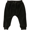 Black Terry Embroidered Sweatpants - Sweatpants - 1 - thumbnail
