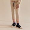Paperclip Embroidered Bottoms, Ivory - Sweatpants - 3