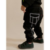 Black Terry Embroidered Sweatpants - Sweatpants - 3