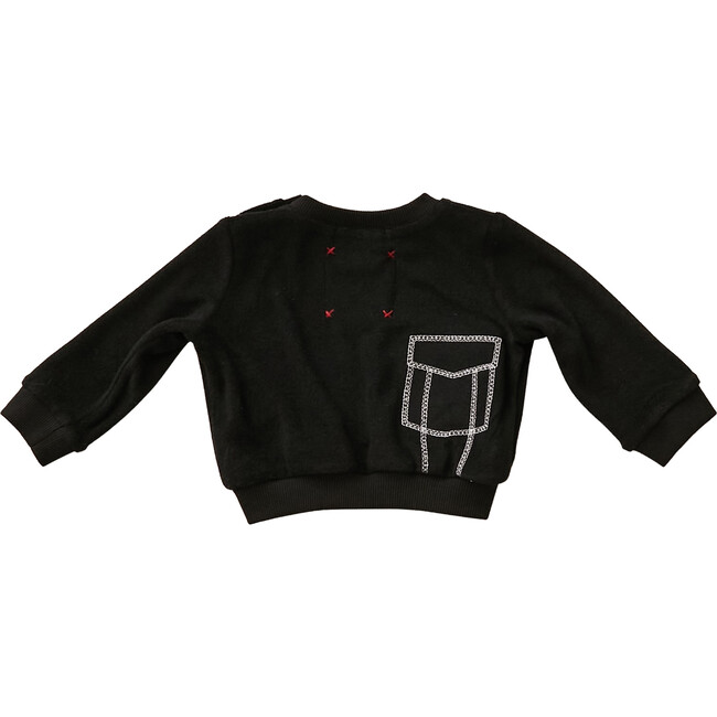Black Terry Sweatshirt, Super Duper
