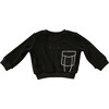 Black Terry Sweatshirt, Super Duper - Sweatshirts - 2