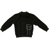 Black Terry Emroidered Sweatshirt, You Got This - Sweatshirts - 2