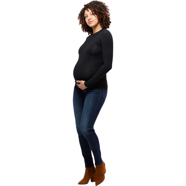 Women's Liv Longsleeve Crew Neck Tee, Black