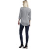 Women's Amelie Maternity + Nursing Top, Black & White Stripes - Shirts - 4